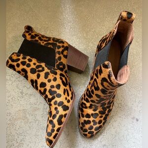 Madewell Regan Leopard Print Boots